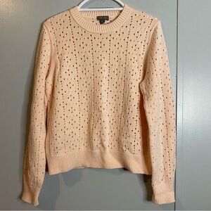 J. Crew Point Sur Blush Peach Pullover Sweater Tops Size XL